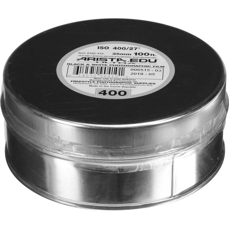 Arista EDU Ultra 400 ISO Black & White Film, 35mm x 100 ft.
