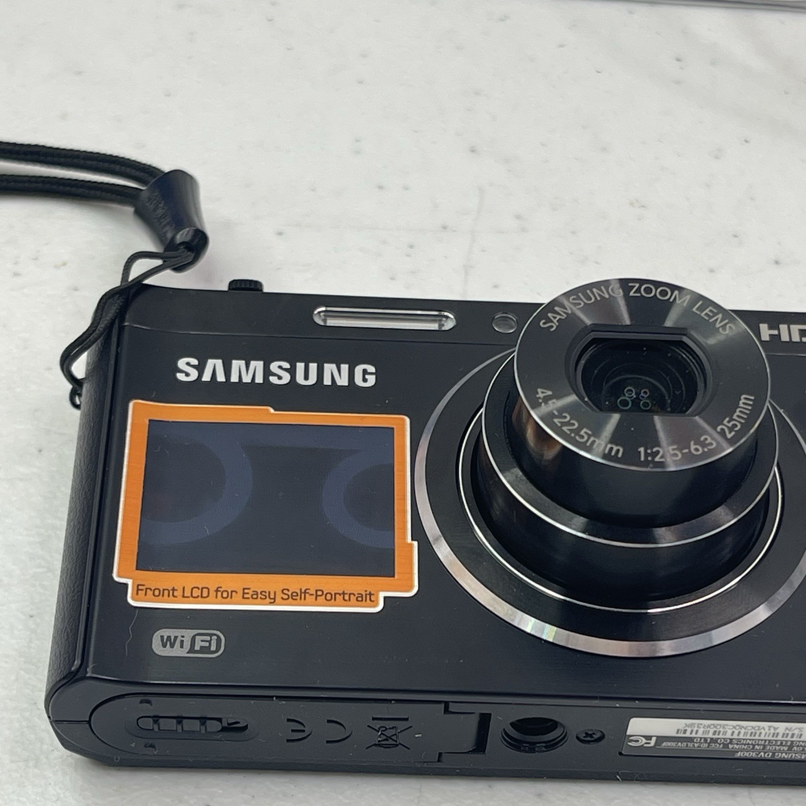 Samsung Digital Camera DV300F 16.1MP Selfie Screen Black Tested