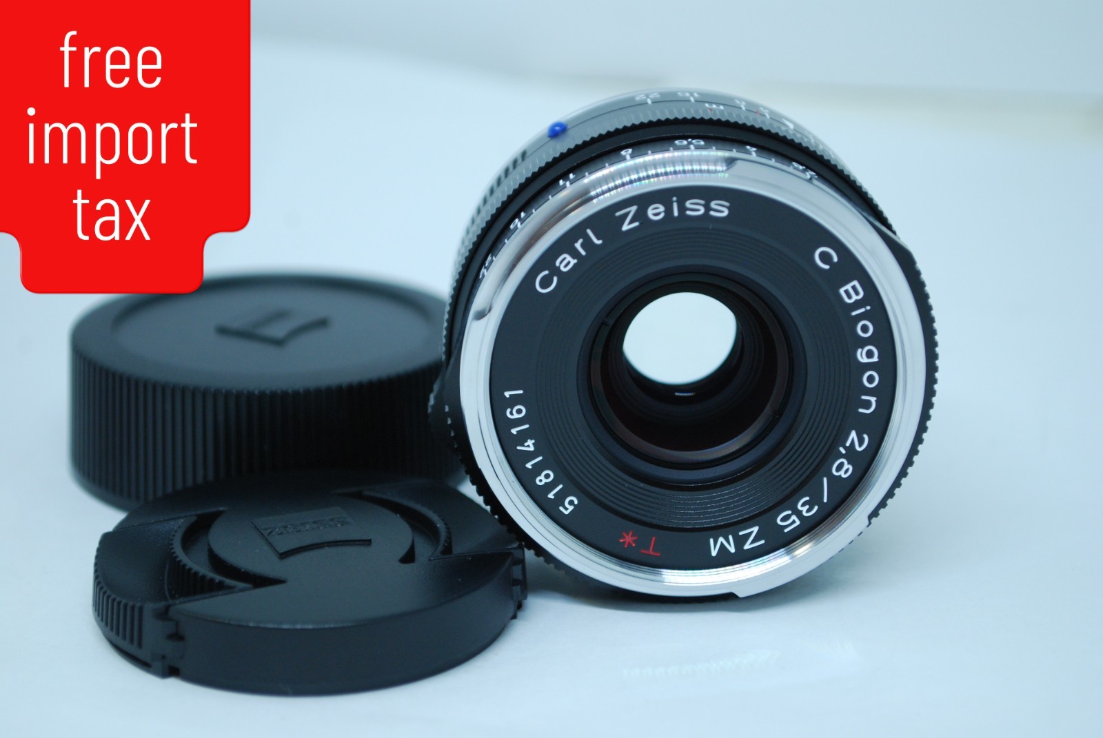 “MINT in BOX”Carl ZEISS C Biogon T * 35mm f2.8 ZM for Leica M in Black #6146