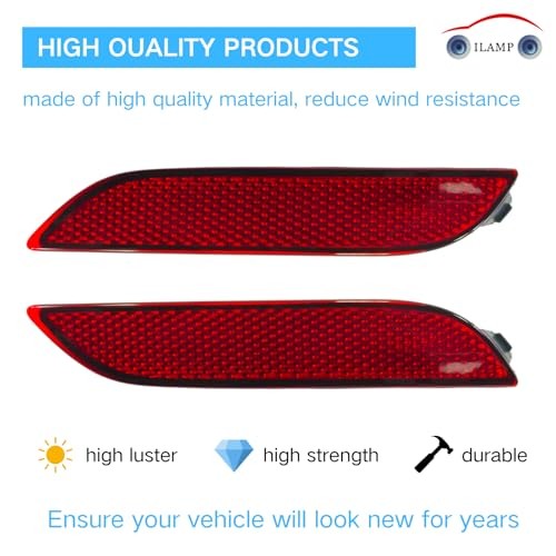 Rear Bumper Red Reflector Light Fog Lamp Fit for Camry 2018-2024 Left+Right