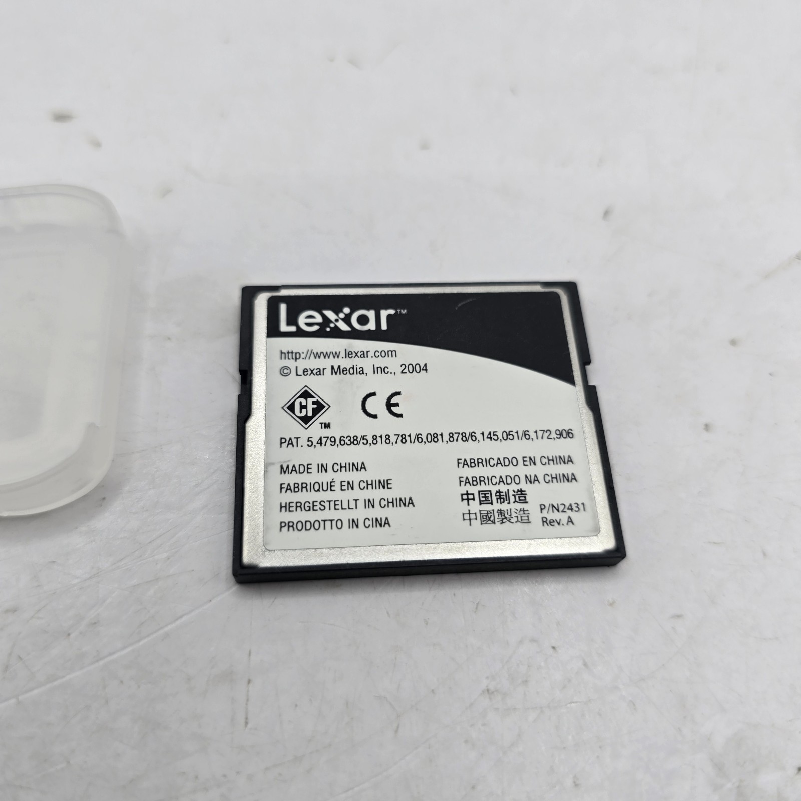 Lexar 256 MB Speed  – CompactFlash Card w/Case Ships Fast