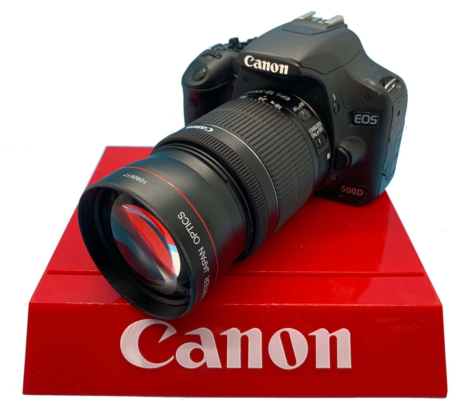 2.2X TELEPHOTO ZOOM LENS FOR CANON EOS REBEL T6 WITH 18-55MM AND 75-300MM LENS