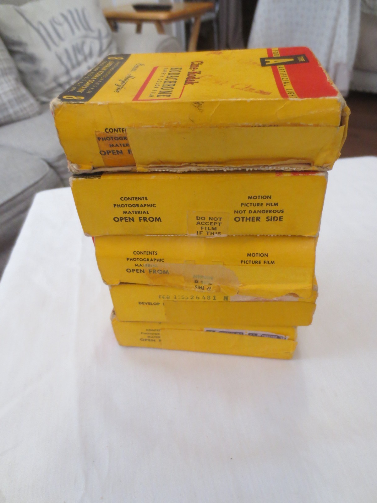 Kodak Kodachrome Safety Color Film Type A 25 Ft. 8mm Magazine – Lot Of 5