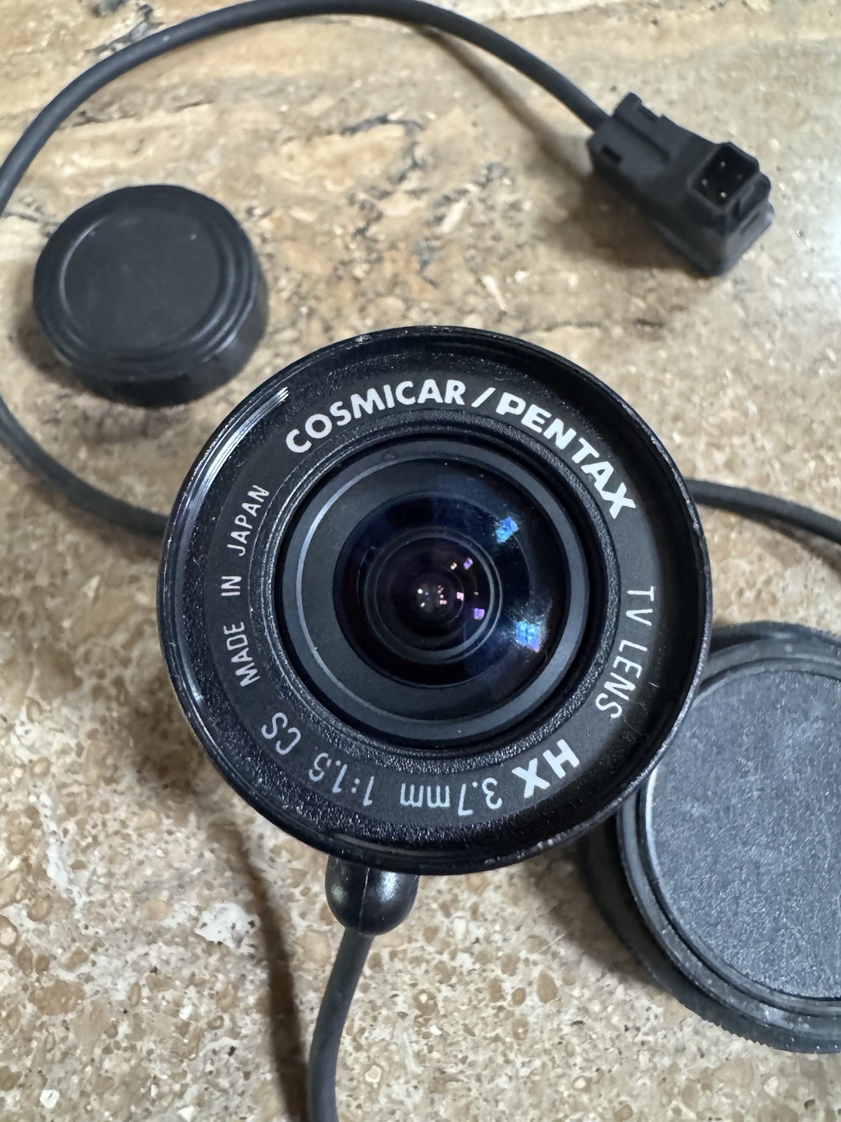Cosmicar / Pentax TV Lens HX 3.7mm 1: 1.6 CS Mount Made In Japan