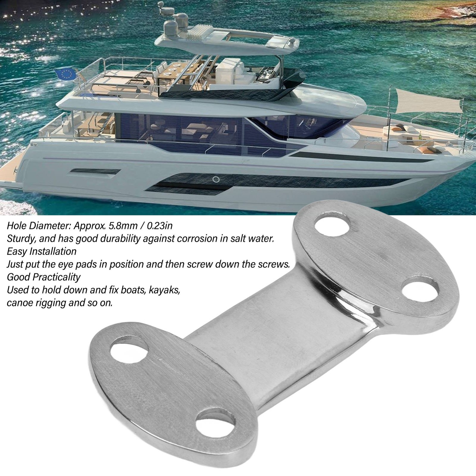 Cam Buckle Plate Accessory Easy Installation 5.8mm Holes Wide Application 3 KQQD