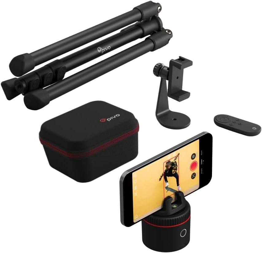 Pivo Pod Aluminum Smartphone Tripod w/ Remote, Phone Holder, Carry Case