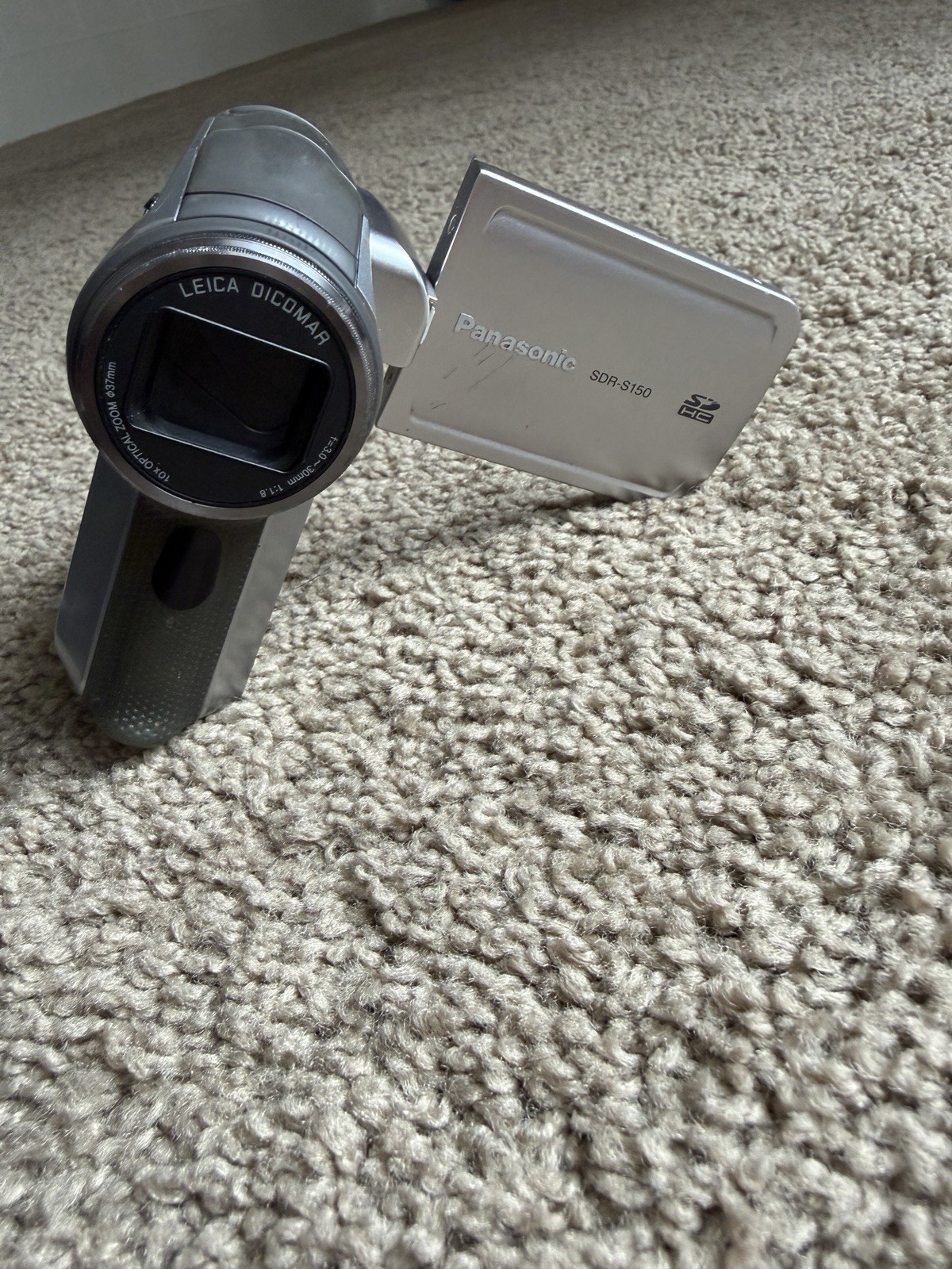Panasonic SDR-S150 Standard Definition Handheld Camcorder 10x Zoom Silver