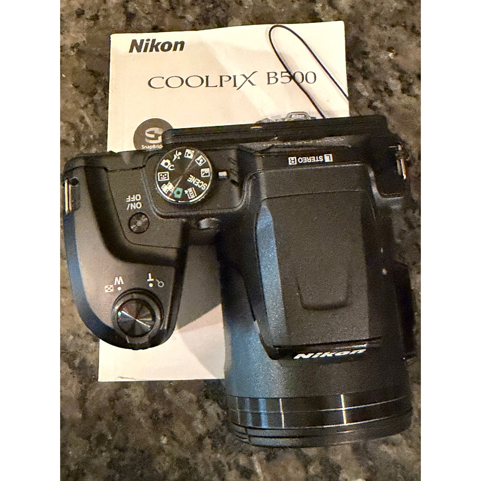 Nikon Coolpix B500 Black Digital Camera 40x Optical Zoom For Parts or Repair