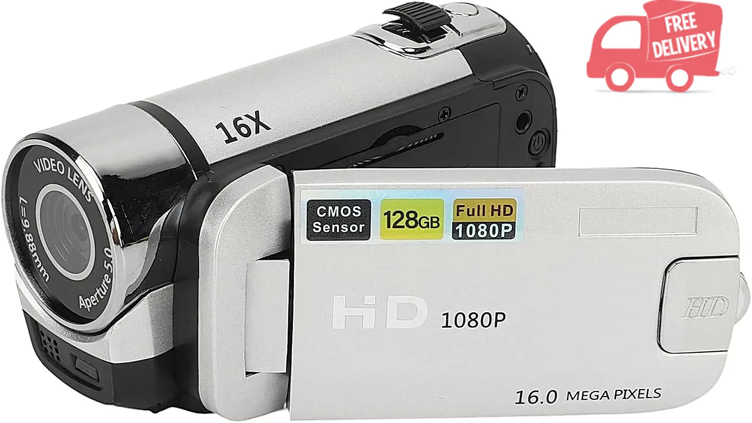 Vintage Video Camera Camcorder, 16Mp Cam Corder, 1080P Digital Camera, 2.4 Inch