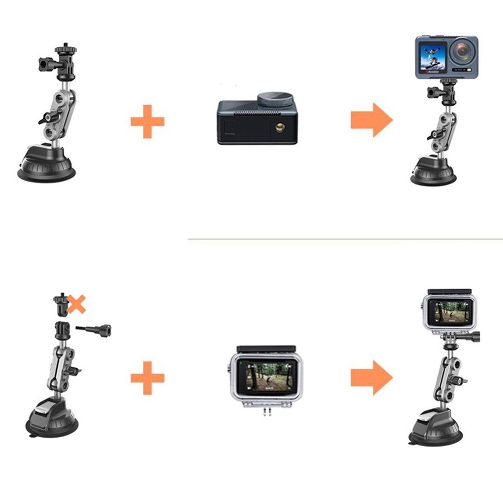 New Camera Holder Suction Cup Car Mount Stand for GoPro Hero DSLR Nikon Camera