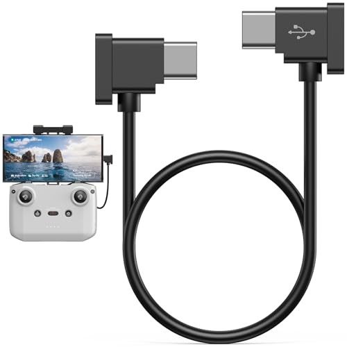 USB C to USB C Remote Controller Cable for DJI Mavic 3 Mini 2 Mini 3 TPE Black