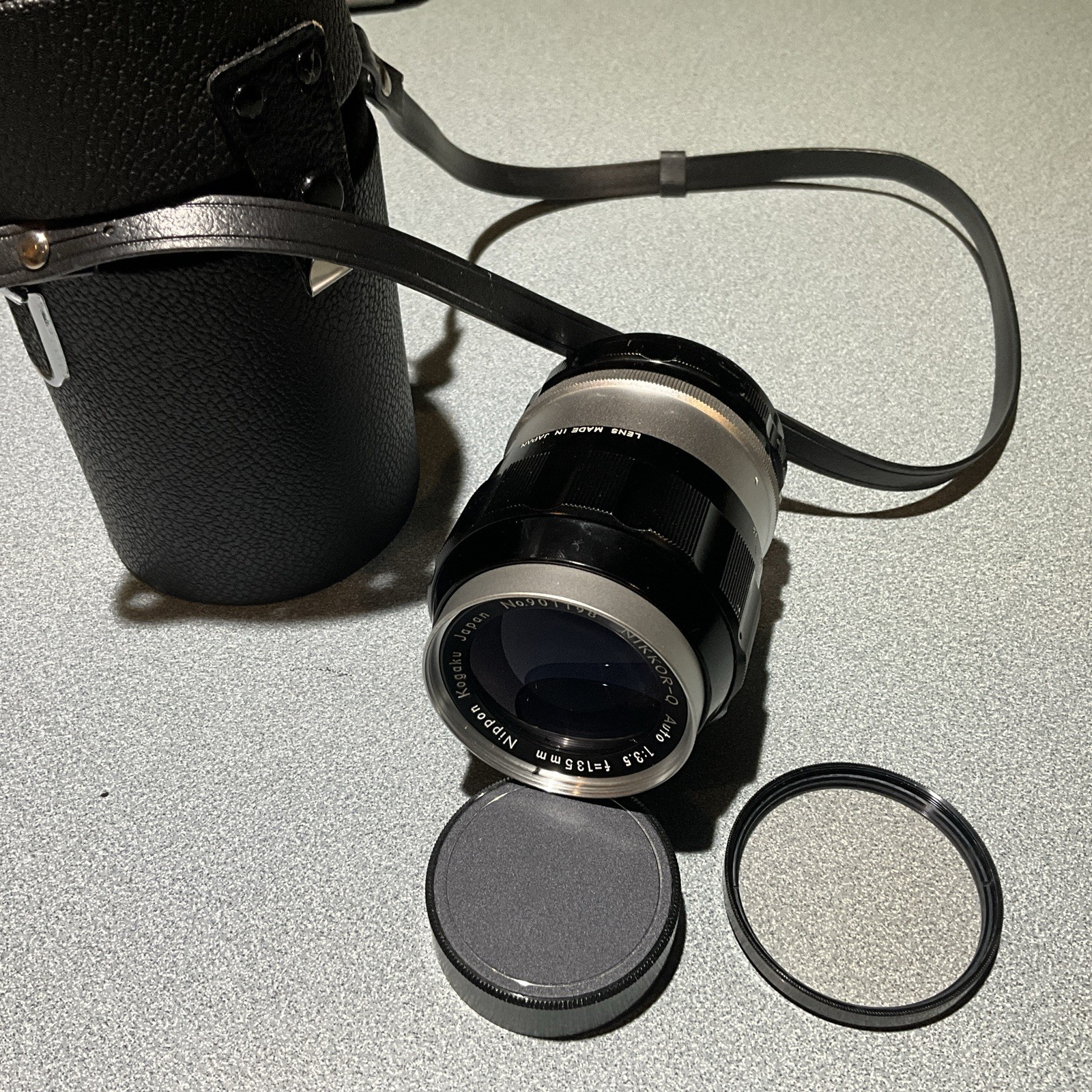 Nikkor-Q Nippon Kogaku Auto 135mm f/3.5 Prime Lens in Case FREE SH