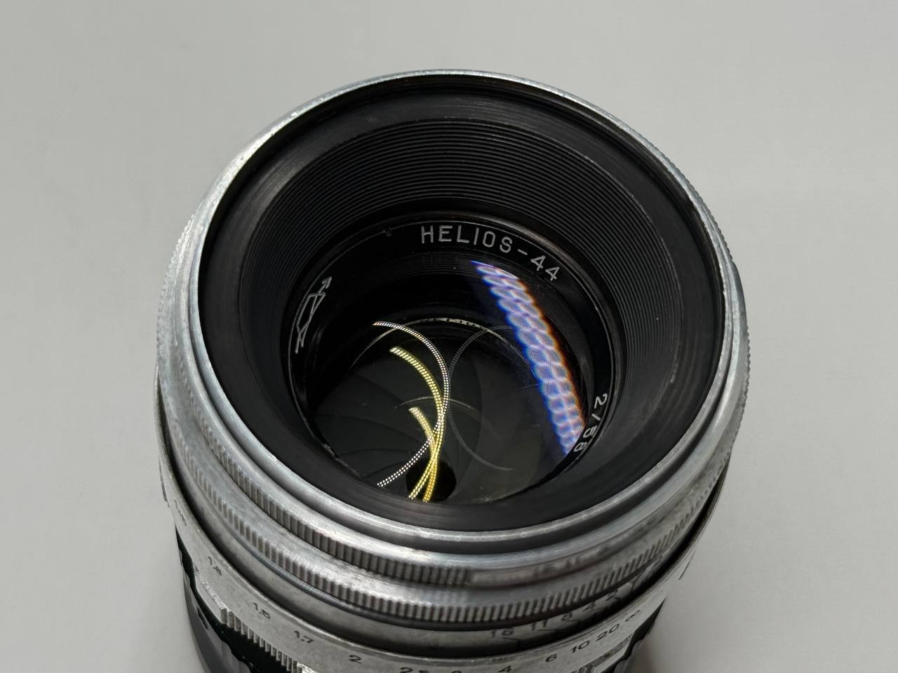 SERVICED Helios 44 58mm f/2 Silver 13 blades Bokeh SONY E cover Full Frame