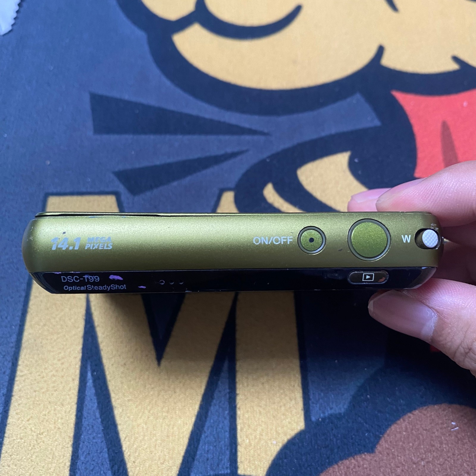 SONY Cyber Shot DSC-T99D 14.1MP CCD Vintage Digital Camera 4x Optical Zoom Green