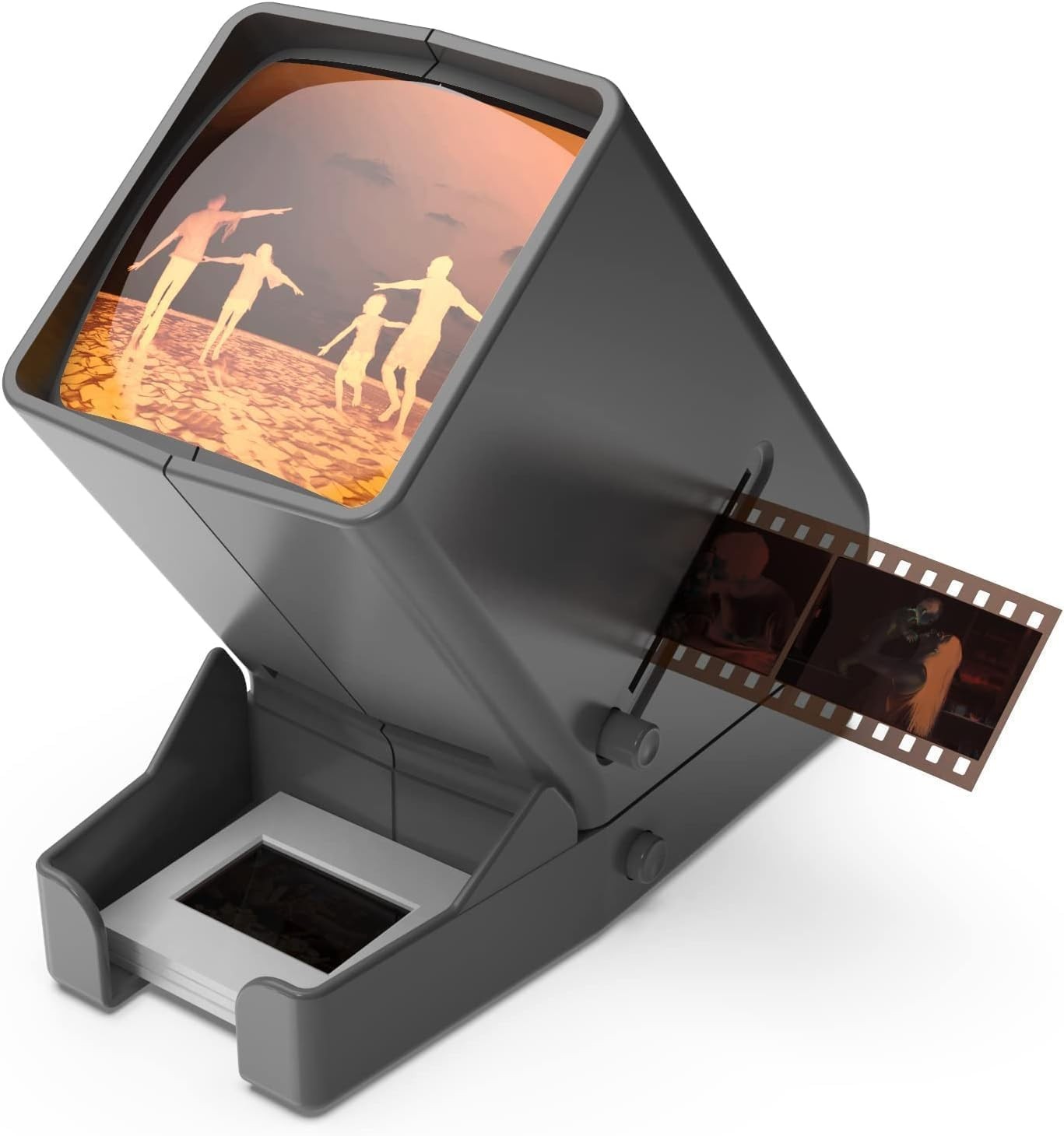 35mm Slide Viewer 3X Magnification LED Lighted Battery Operated