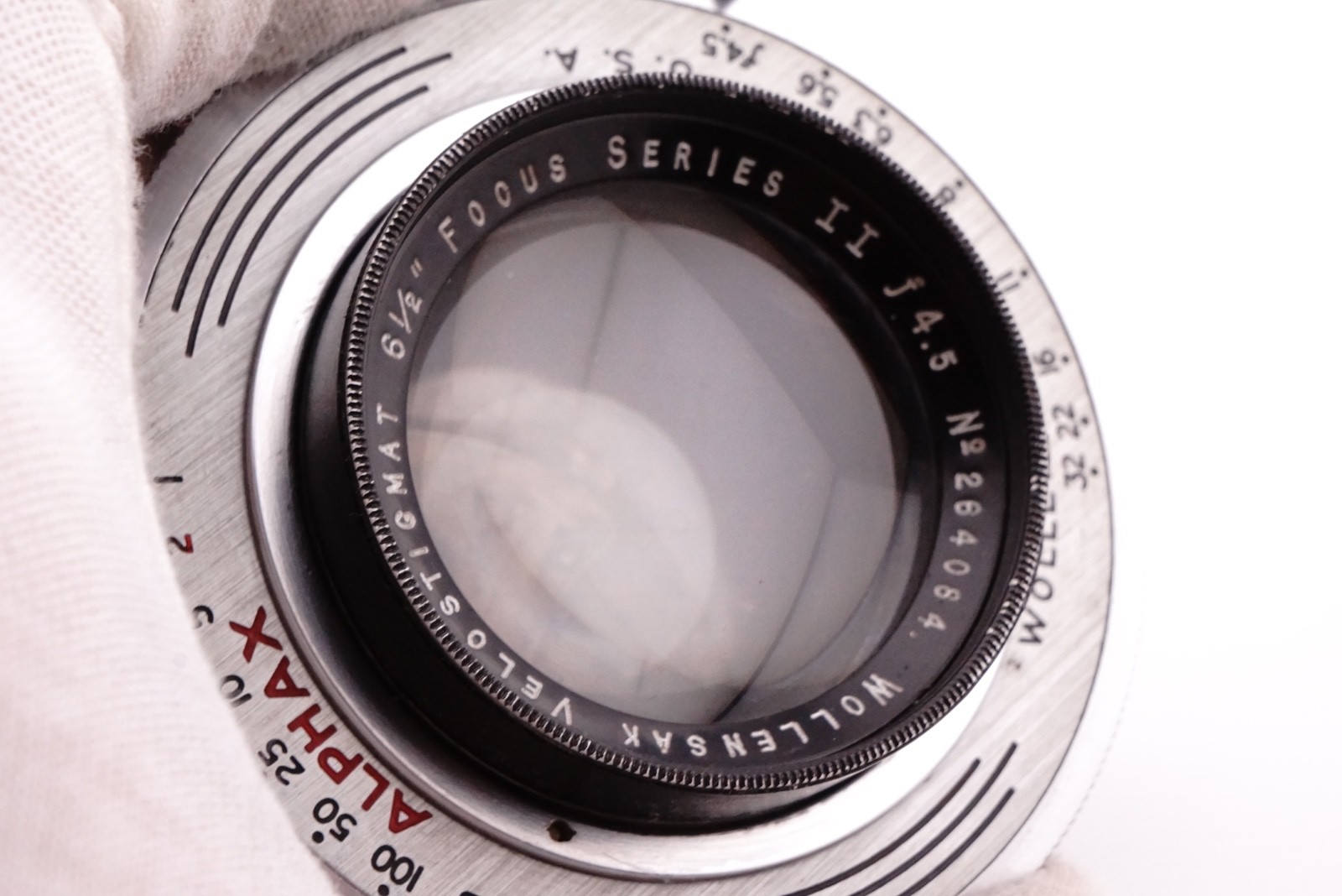 Wollensak Velostgmat 6 1/2” 165mm f4.5 Series II Lens In Shutter 4×5