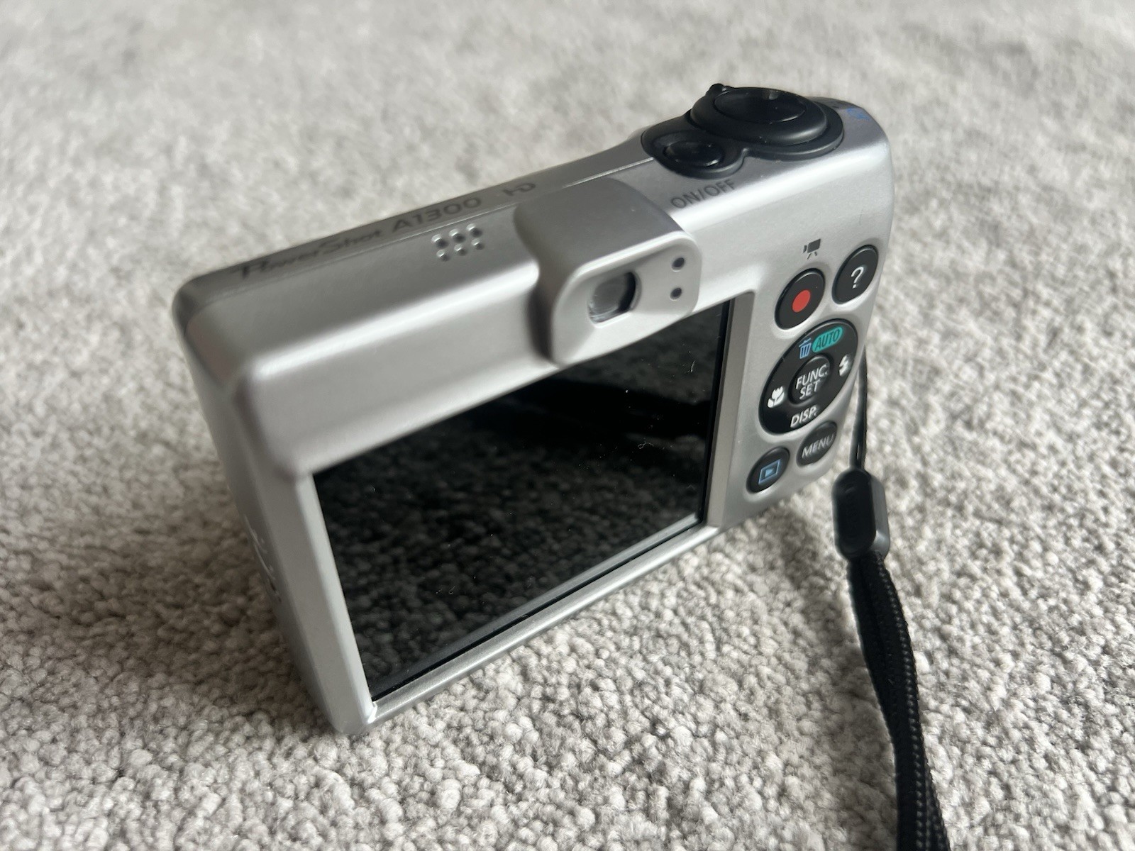 Canon – Power Shot A1300 HD – Silver – 16MP Digital Compact Camera – Working
