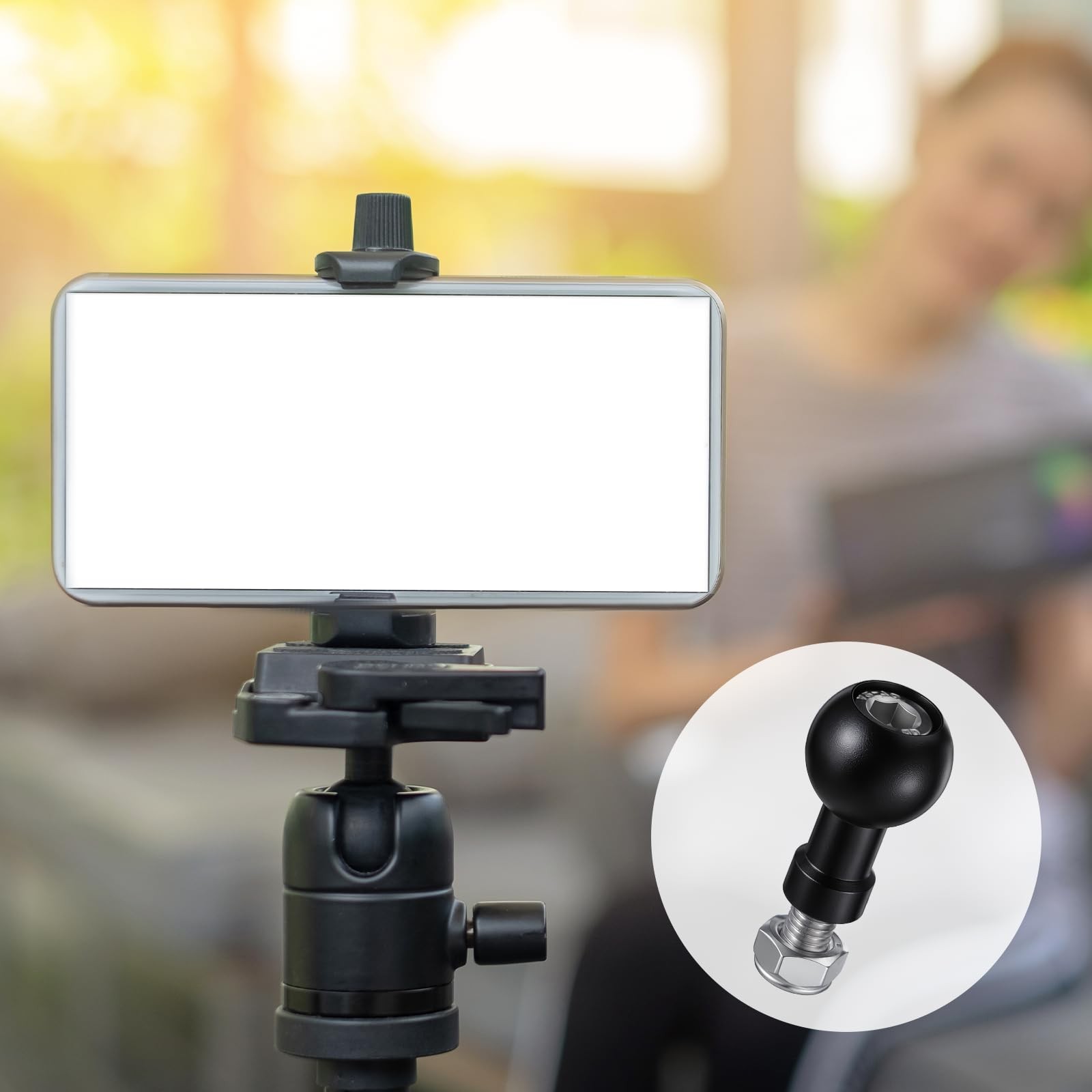 17mm Ball Mount Ball Head for Car Phone Holder Aluminum