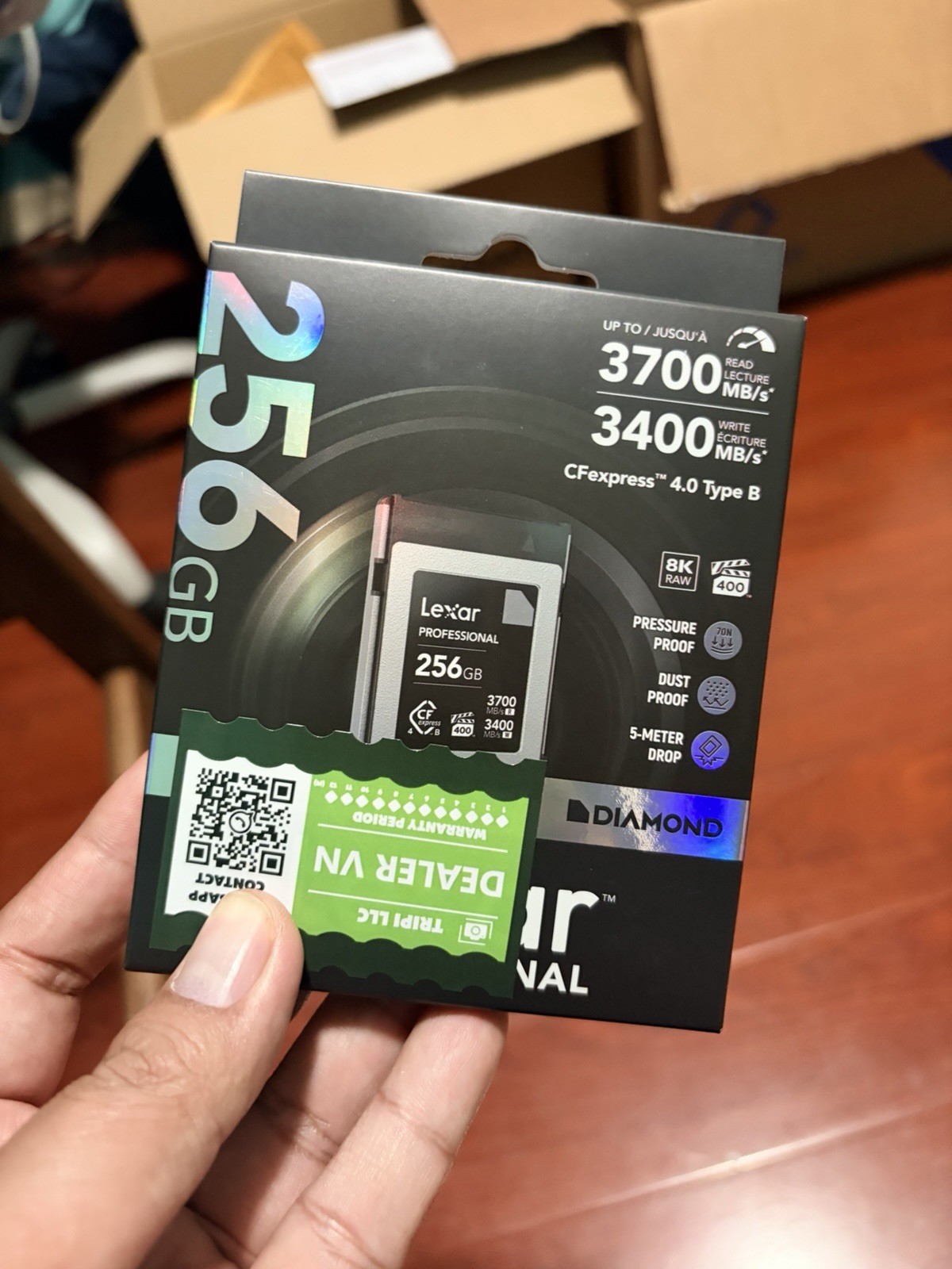 Lexar Professional DIAMOND Series 256GB CFexpress Type B PCIe 4.0