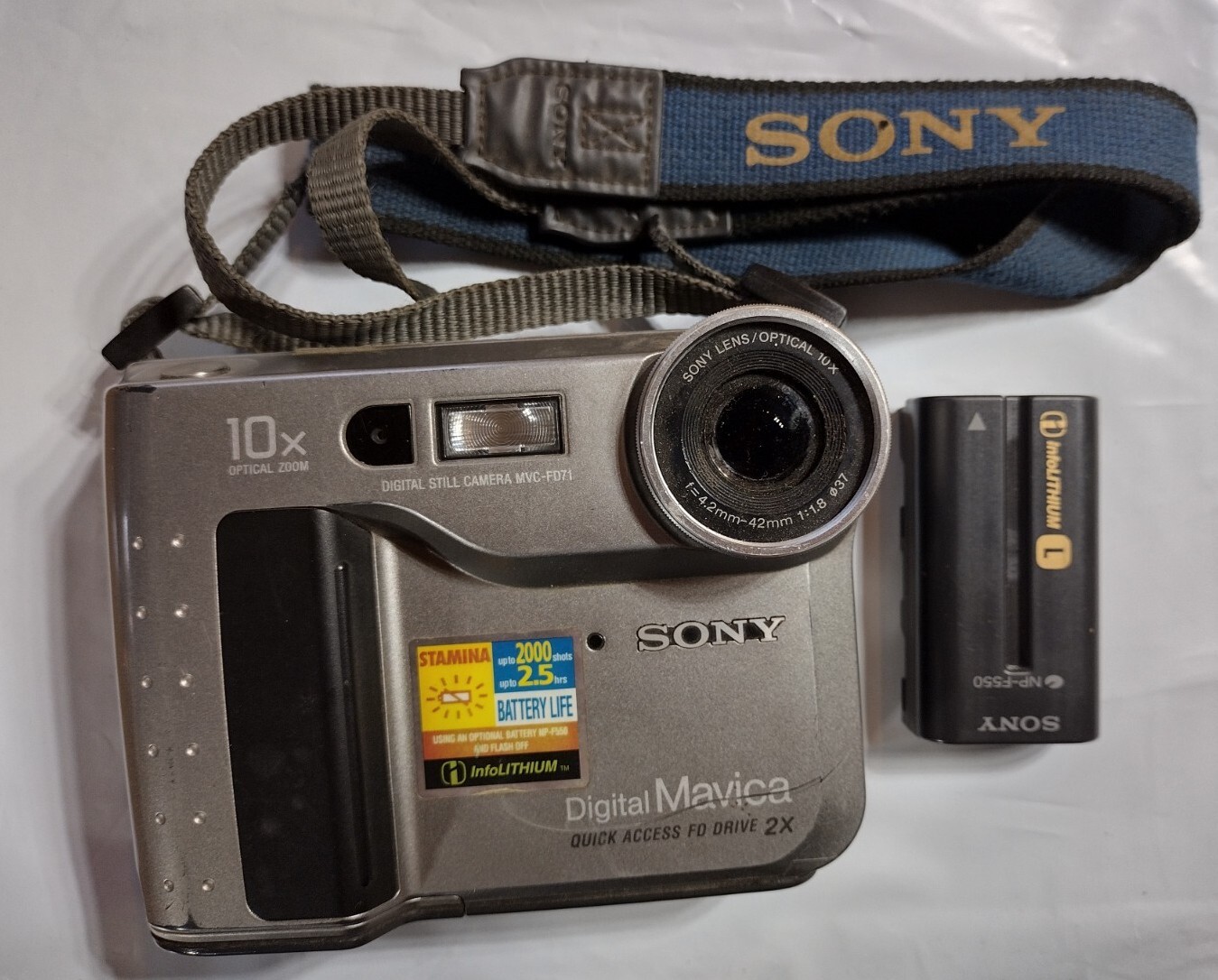Sony Digital Still Mavica MVC-FD71 0.4MP Floppy Disc Drive Battery Incld