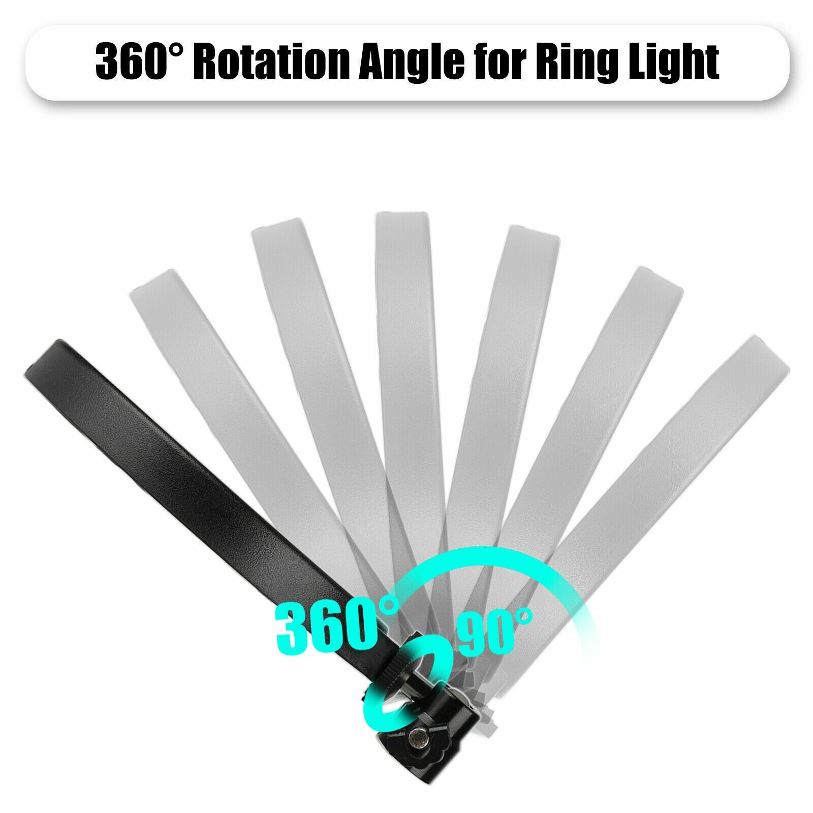 10″ RGB Beauty Fill Light LED Ring w/Tripod Stand Dimmable Kit for Phone Stream