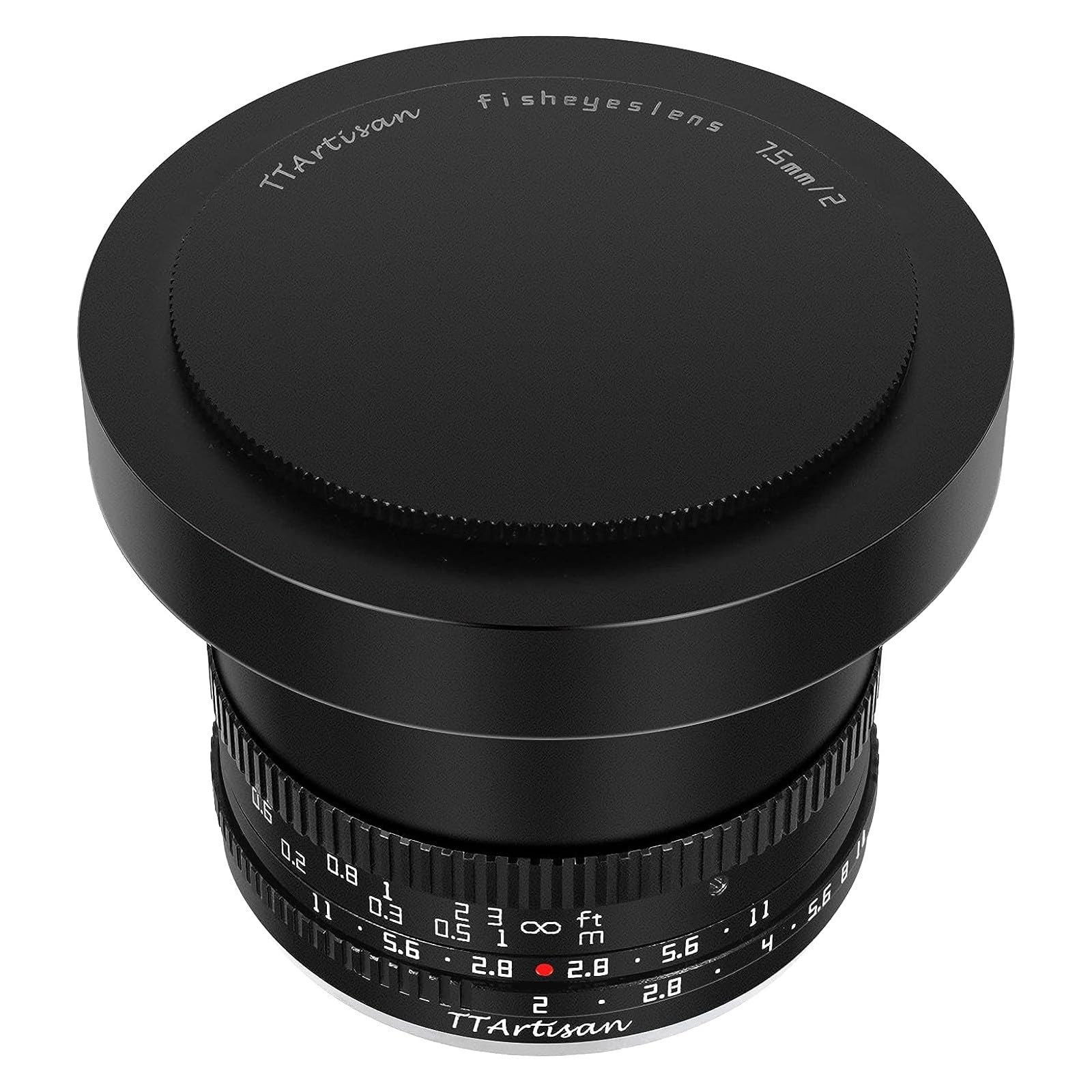 TTARTISAN 7.5mm F2.0 APS-C Len with 180° Angle of View Fisheye Lens for Canon RF