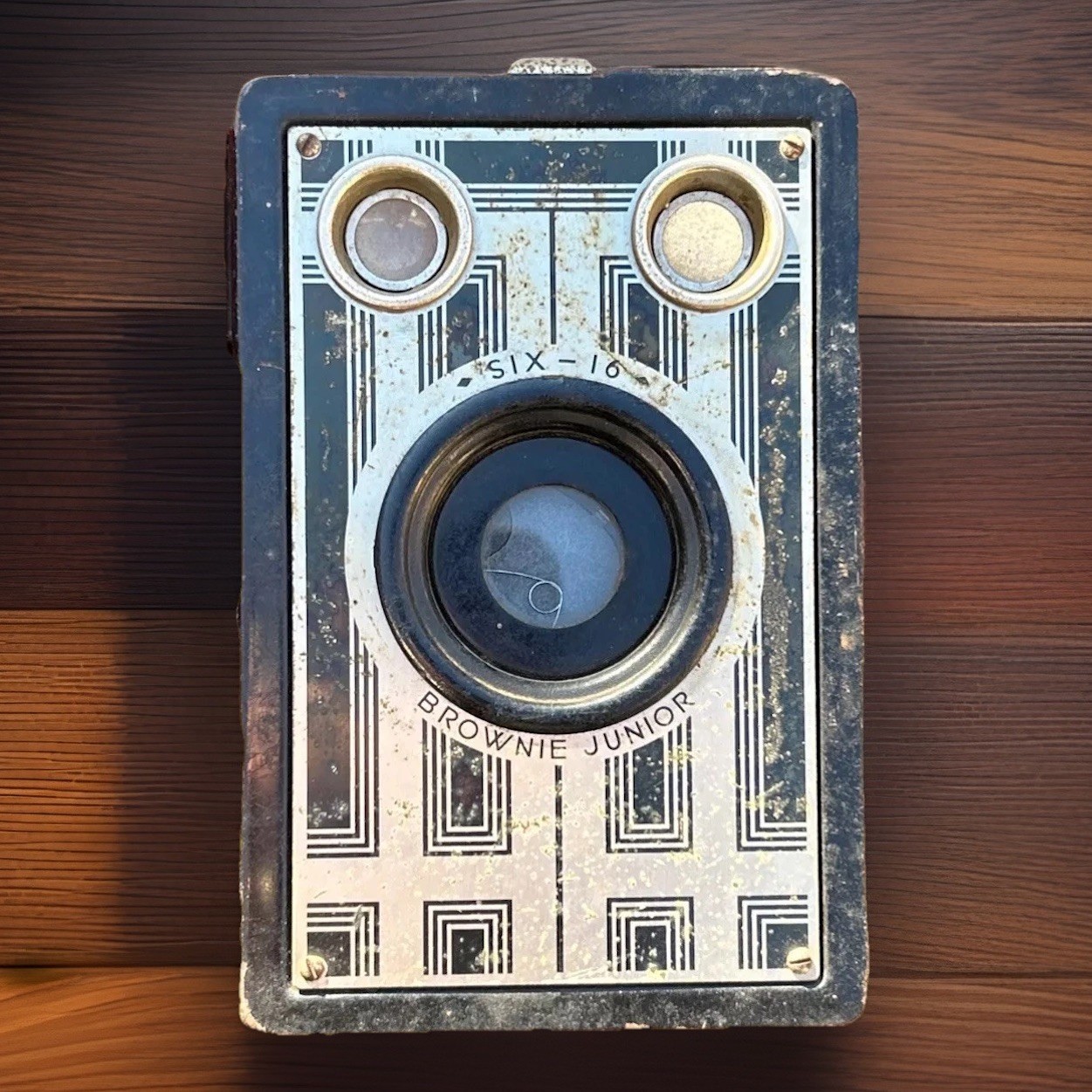 Vintage Art Deco 1930s Kodak Brownie Junior six-16 box Film Camera Wall Art