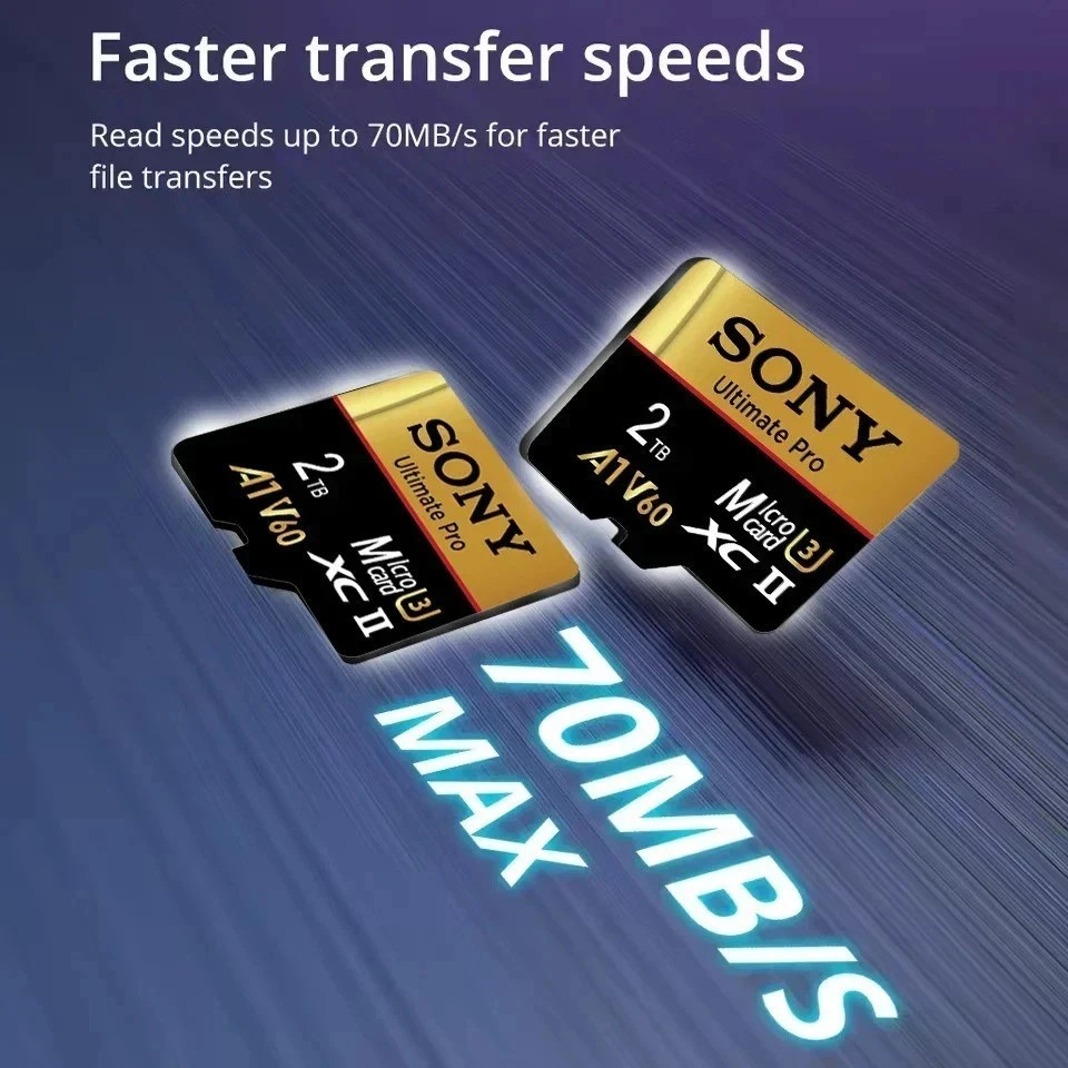 Brand New SONY High-Speed TF SD Card 2TB Memory Card