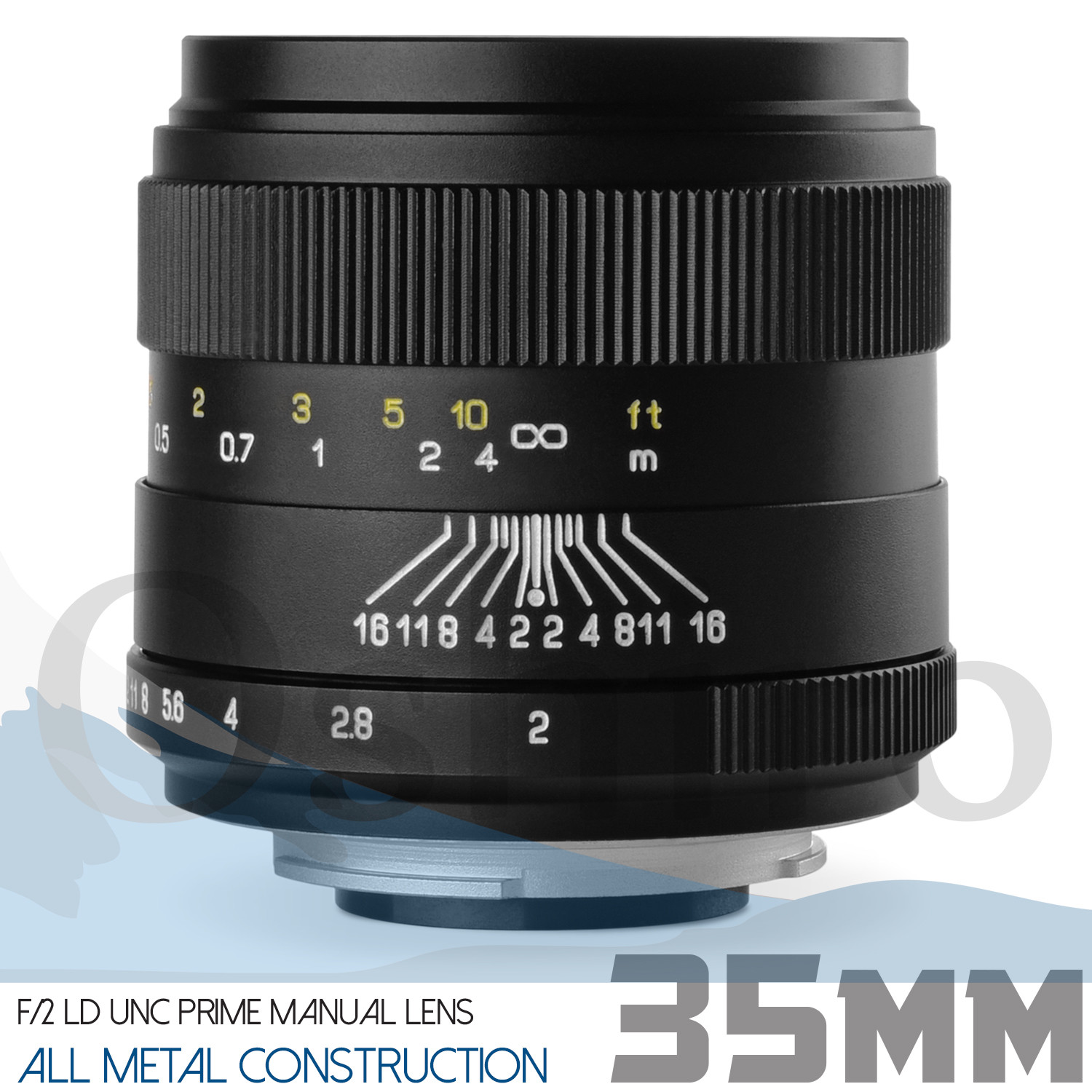 Oshiro 35mm Prime Lens for Canon EF EOS 80D 77D 7D 6D 5D T7i T7s T6s T6i T6 SL2