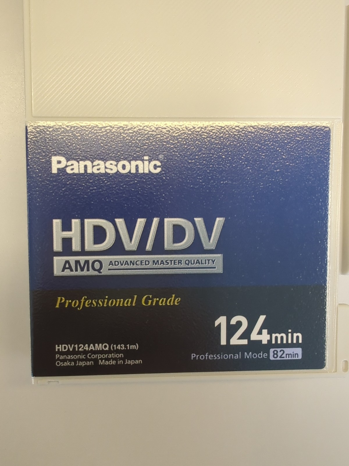 Panasonic Digital Video Cassette HDV/DV 124min AY-HDV124AMQ – Box Of 10 New