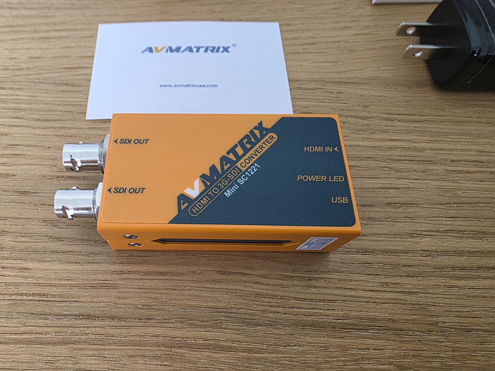 AVMATRIX Mini SC1221 HDMI to Dual 3G-SDI Pocket-Size Broadcast Converter