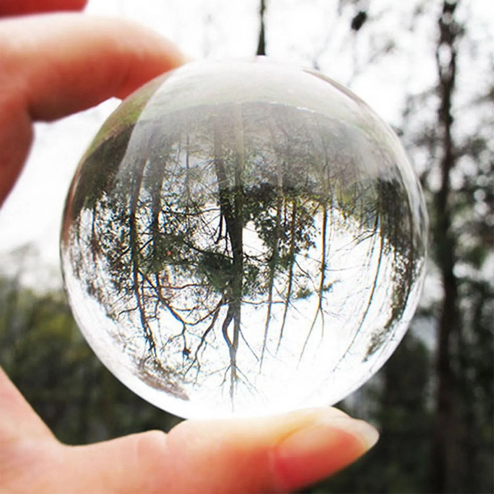 Photography Crystal Ball Sphere Decoration Lens Photo Prop Lensball Clear