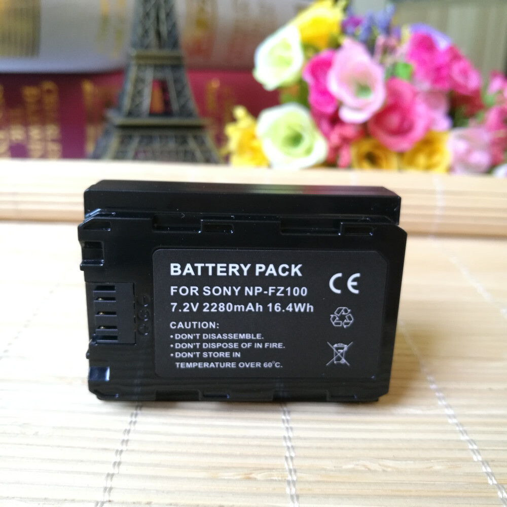 Li-ion 2280mAh NP-FZ100 Battery for Sony Alpha ZV-E1 Mirrorless Vlog Camera