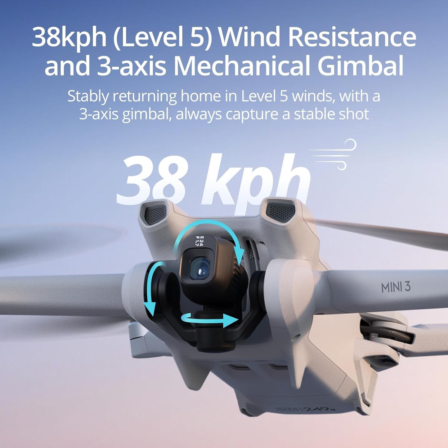 DJI Mini 3 (DJI RC) Lightweight 3x Mechanical Gimbal Drones with Camera 4k