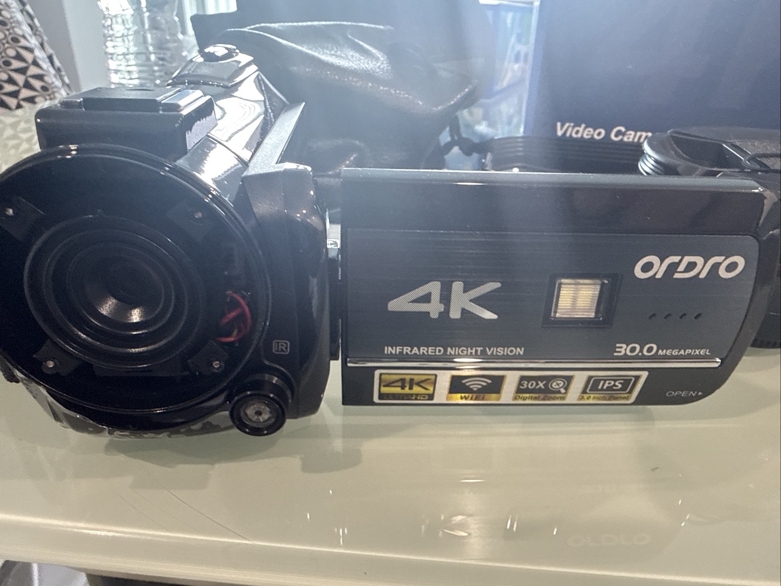Ordro 4K Digital Video Camera 48MP UHD 30x WiFi Recording Camera Autofocus For