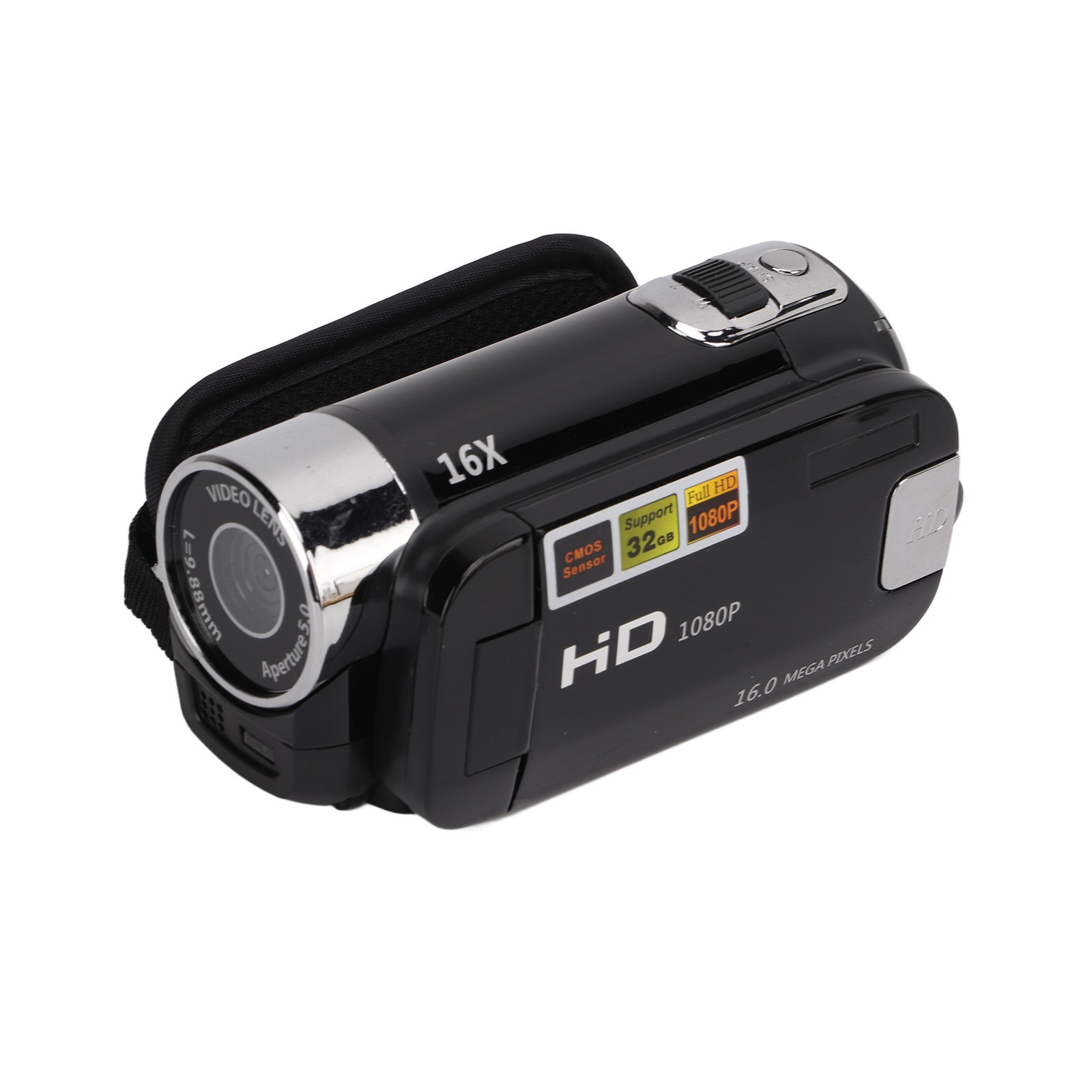 Video Camera 270° Rotation Camcorder 16X Zoom USB Interface For Transferring Fil
