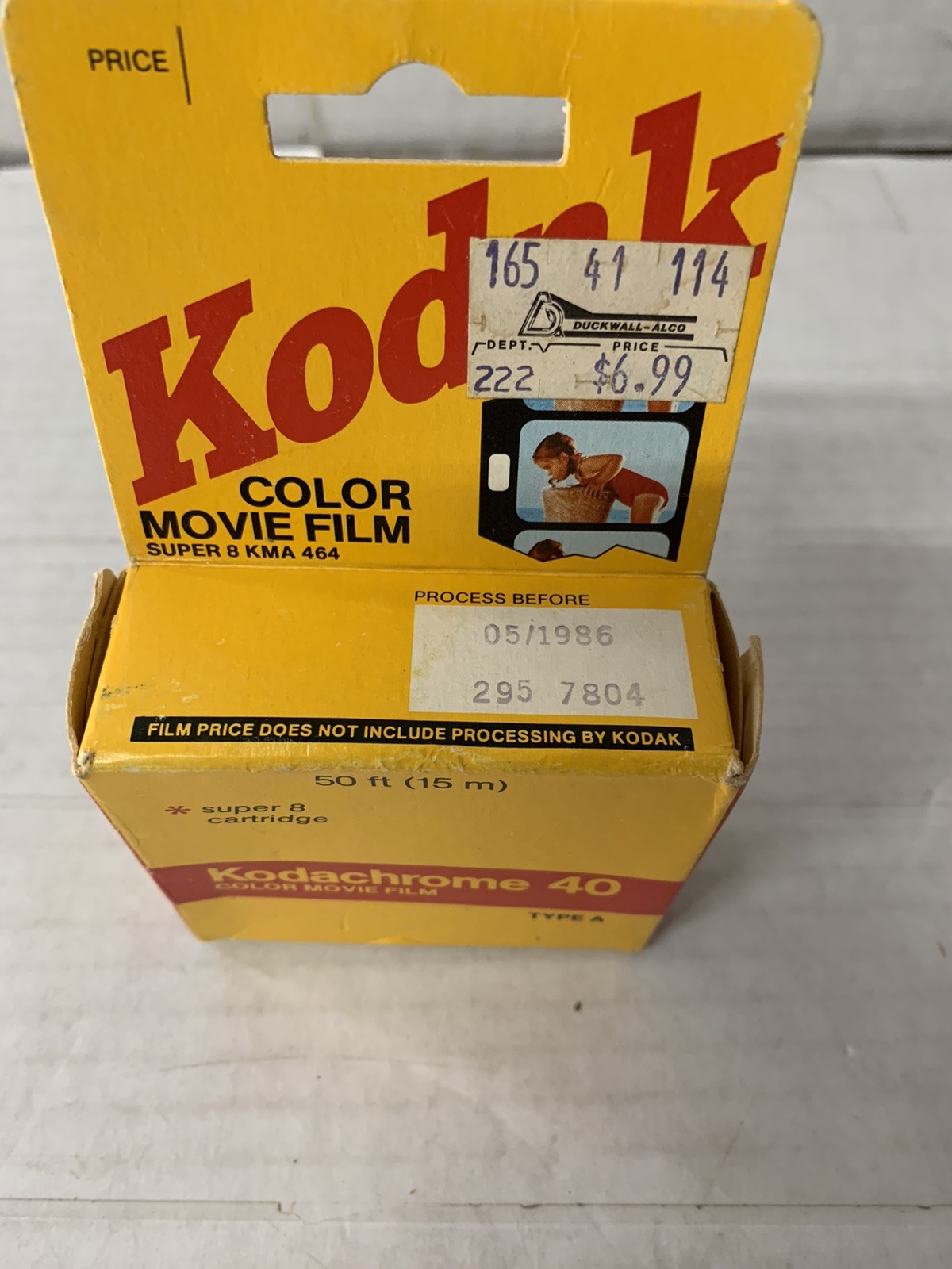 Vintage Sealed Kodachrome 40 Color Movie Film Type A 50 ft Super 8 Cartridge