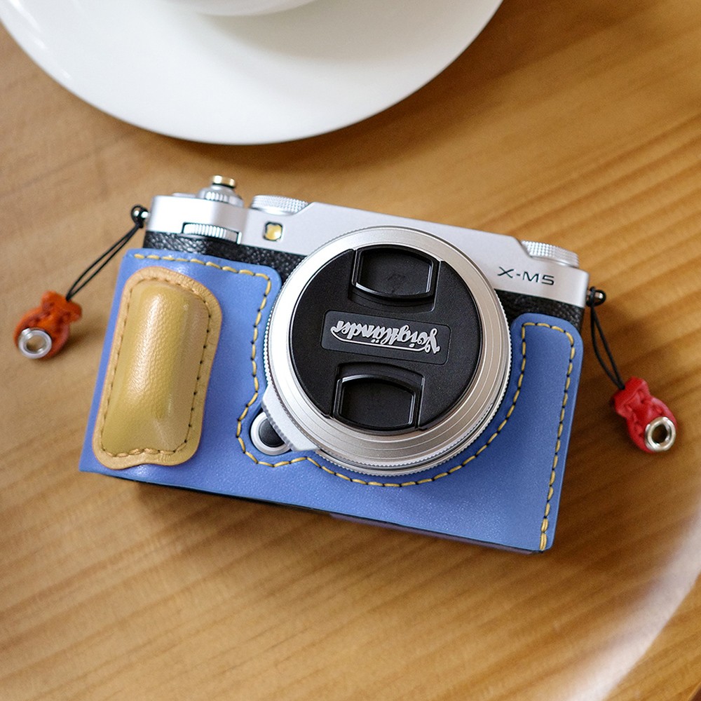Genuine Leather Camera Half Case Handle Cover Protect Suitable For Fujifilm X-M5