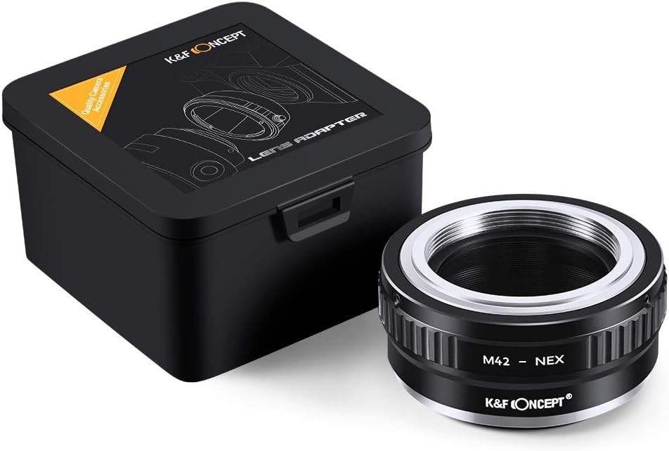 K&F CONCEPT Lens Mount Adapter for M42 Lens to NEX E-Mount for Sony Alpha NEX