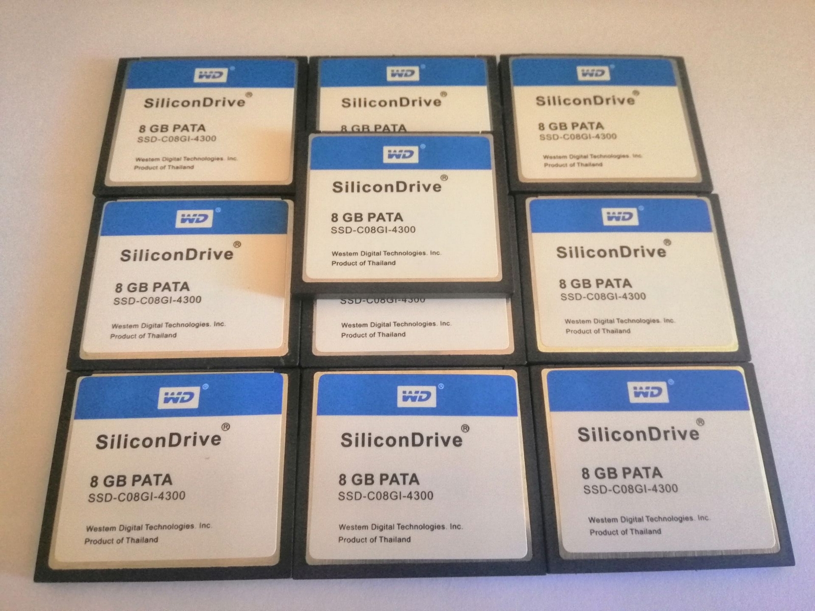 10PCS WD CF SSD-C08GI-4300 SiliconDrive II CF 8GB Compact Flash PATA SSD