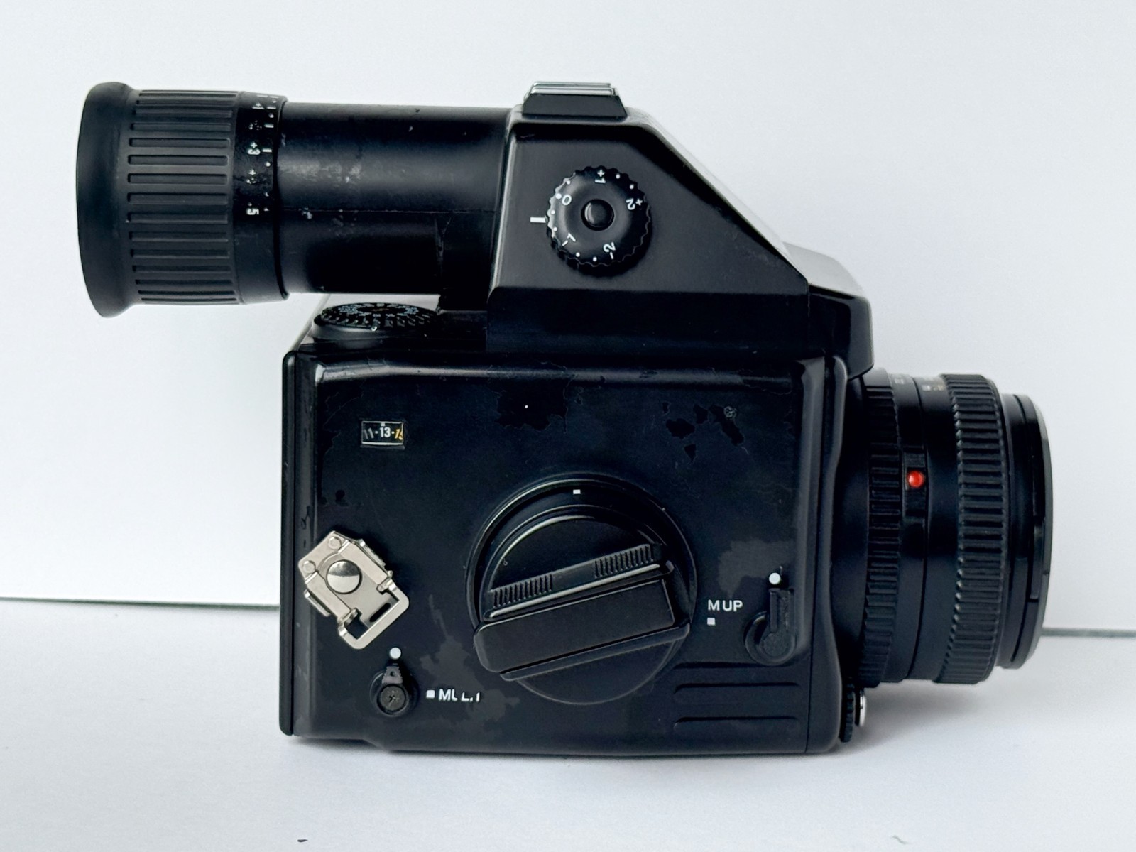 Mamiya 645E Medium Format SLR Film Camera Body + Removable Grip + 120 Film Inser