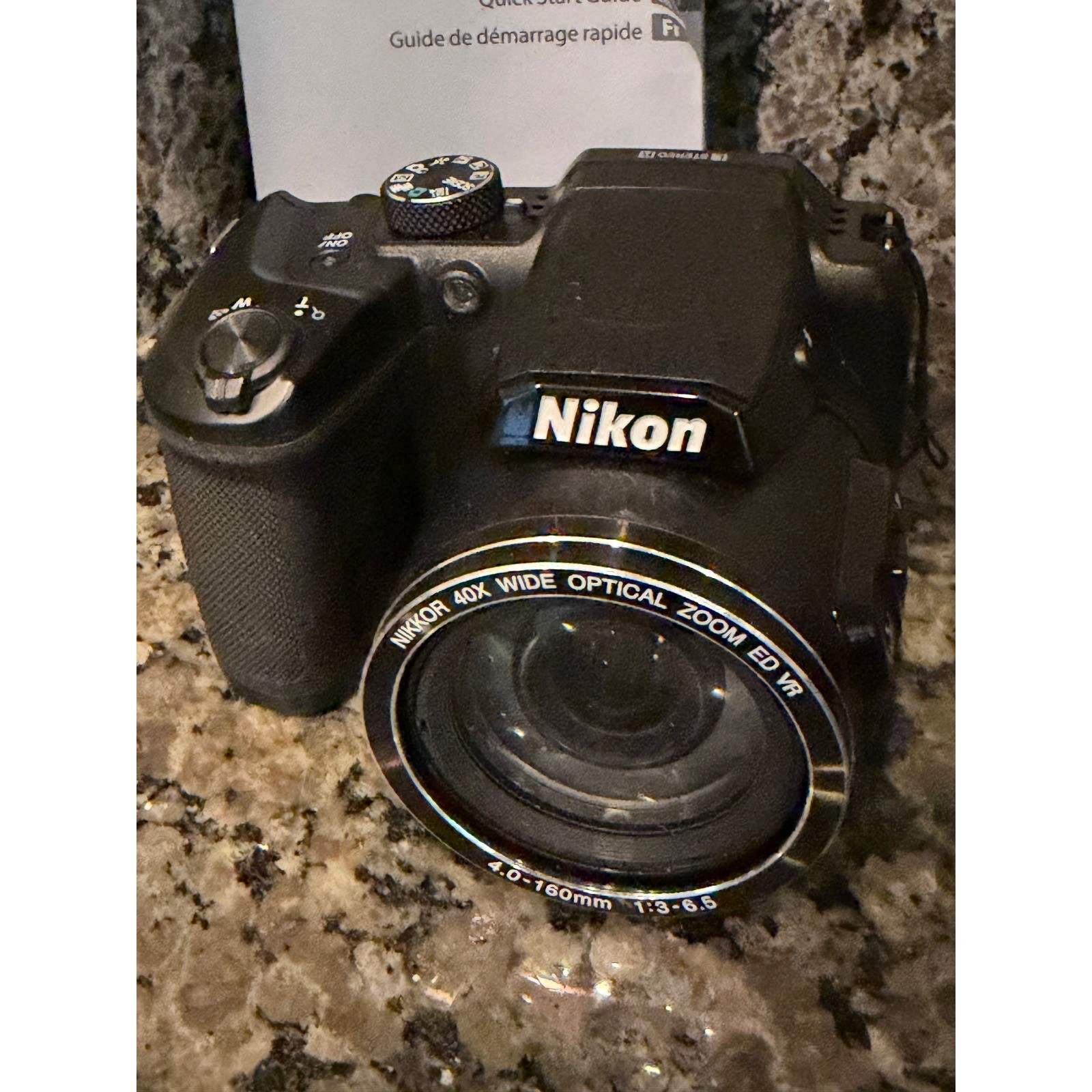 Nikon Coolpix B500 Black Digital Camera 40x Optical Zoom For Parts or Repair