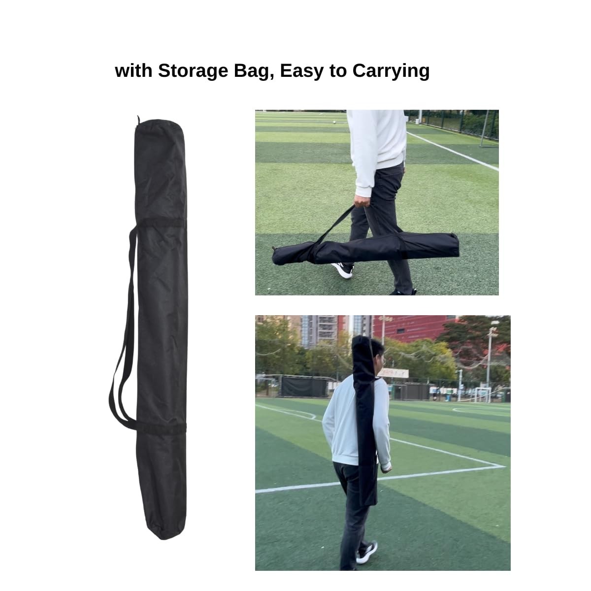 9.19 FT Heavy-Duty Aluminum Tripod with Weight Bag & Carrying Case for Photograp