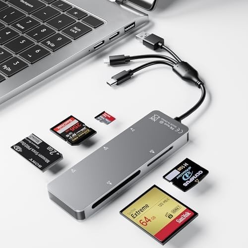 Memory Stick Pro Duo Adapter 5 In 1 Multi Memory Card Reader Supports SD/TF/CF