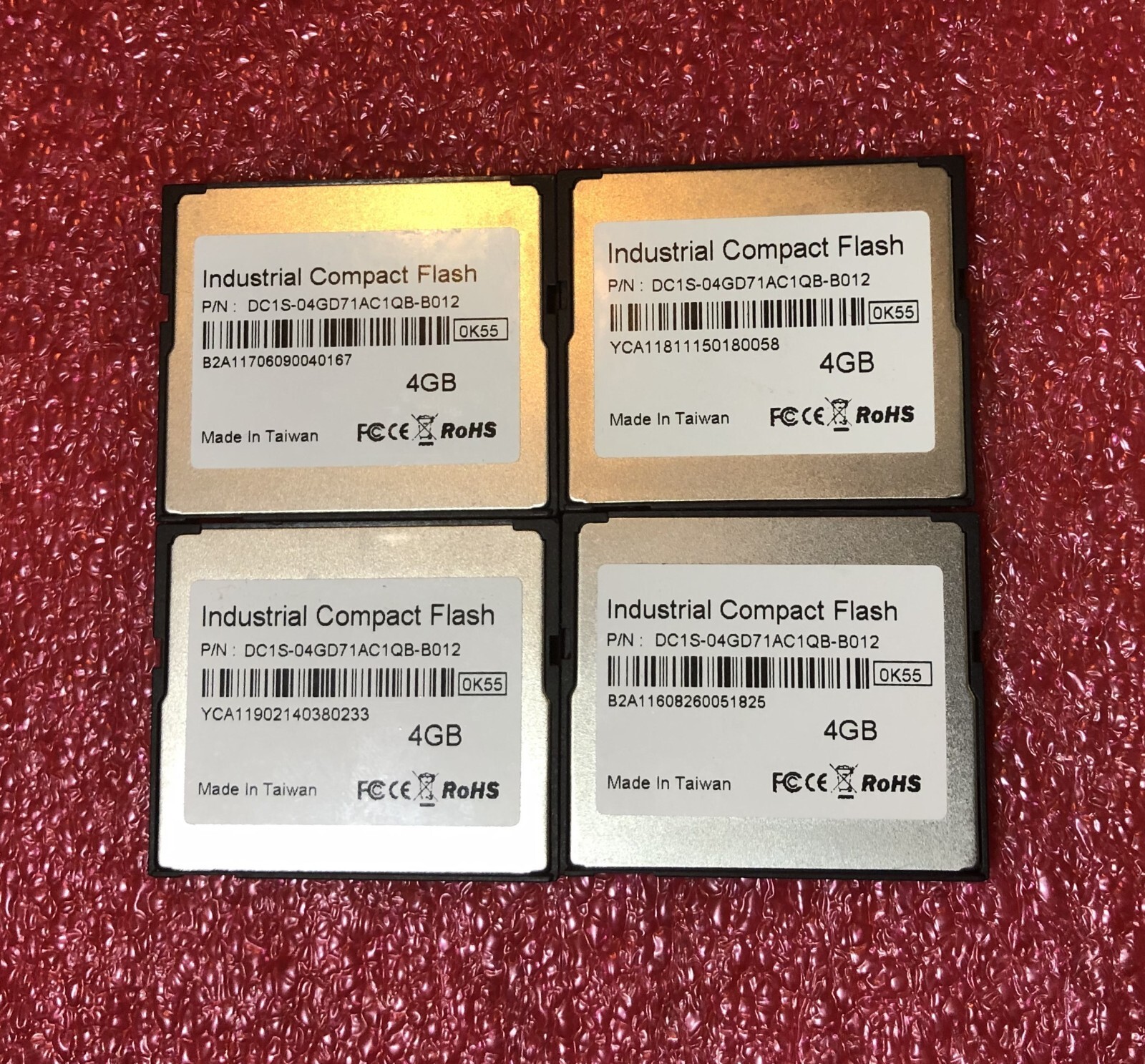 INNODISK iCF 9000 FOUR 4GB Industrial CF Flash cards: 4GB DC1S-04GD71AC1QB-B012