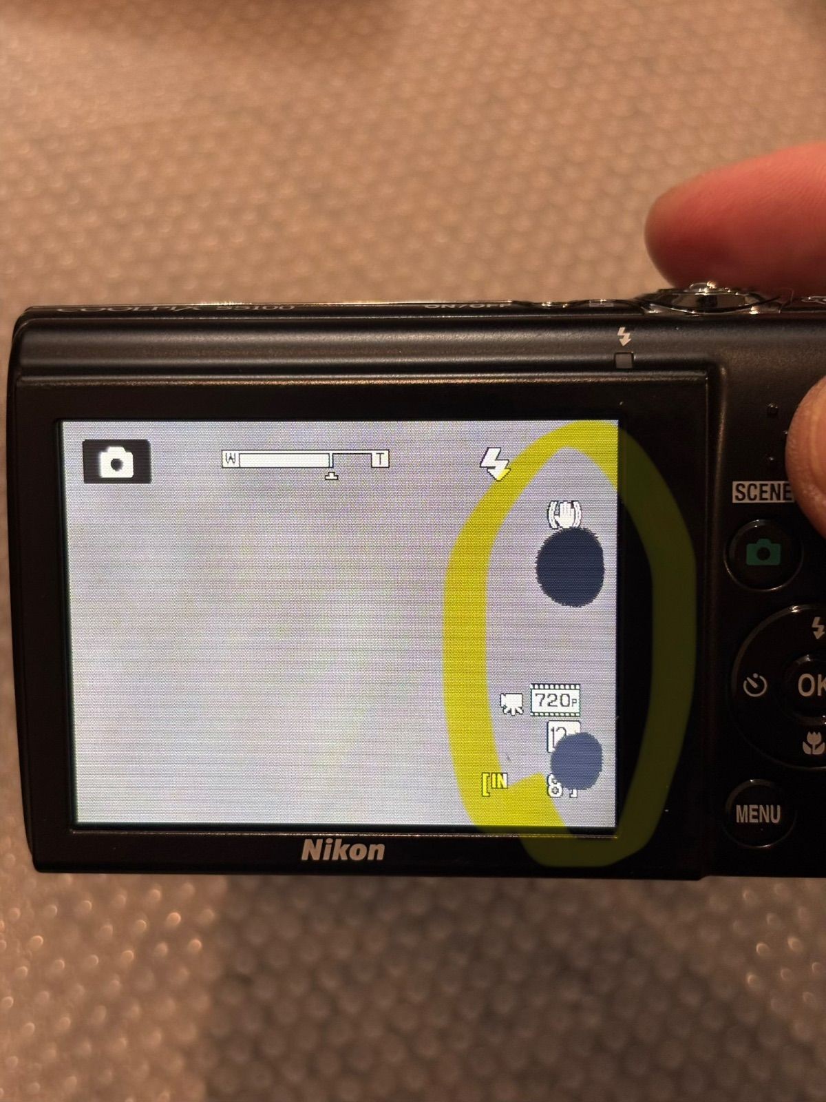 Nikon COOLPIX S5100 Black Digital Camera 12.2 MP 5x Zoom 1/2.3-inch CCD NIKKOR