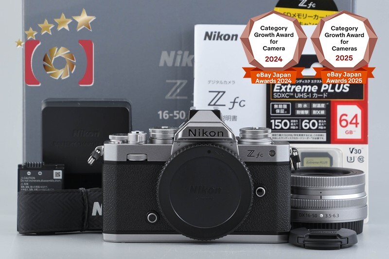 “Shutter count 11” Nikon Z fc Silver 20.9 MP 16-50 VR Lens w/ Box