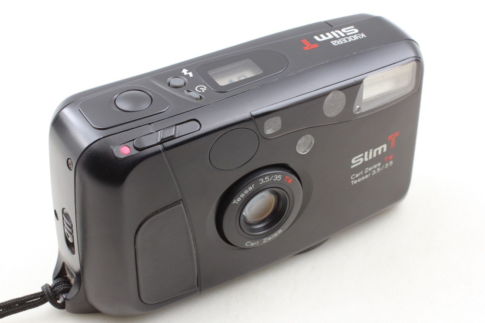 LCD Works NEAR MINT Kyocera Slim T Yashica T4 Black Point & Shoot Camera JAPAN