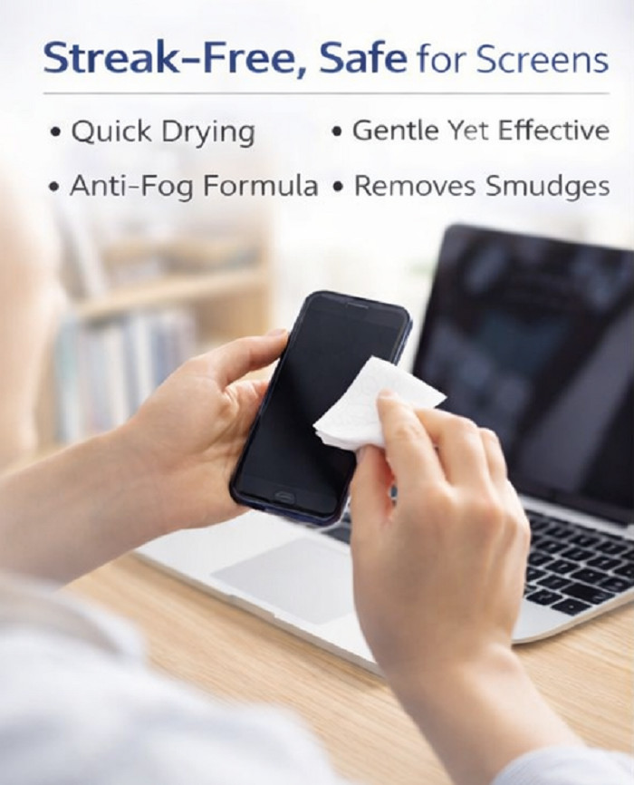 ZEISS Pre-Moistened Lens Cleaning Wipes, 220 Count for Glasses & Screens