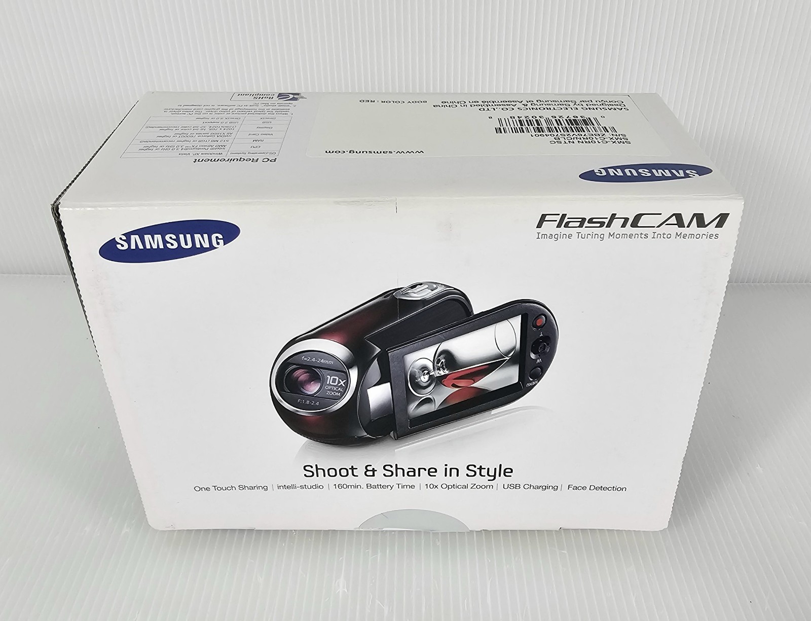 New, Samsung SMX-C10RN Camcorder Compact Flash Memory Camera